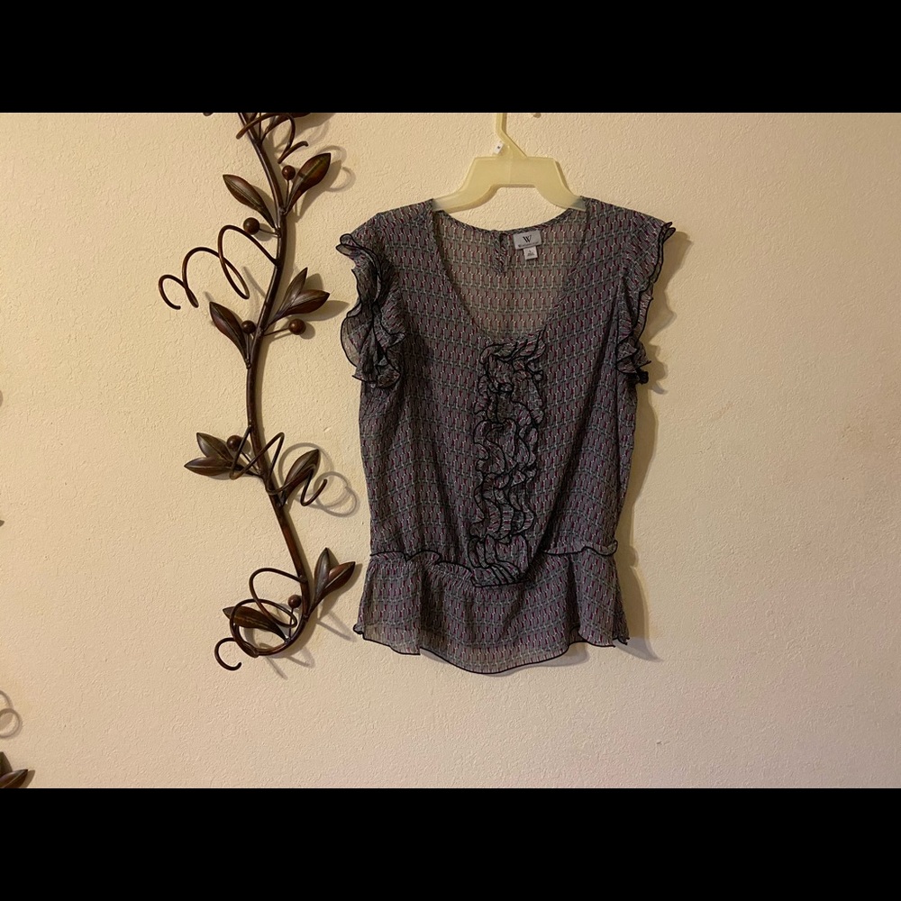 Worthington Ruffled Blouse $12